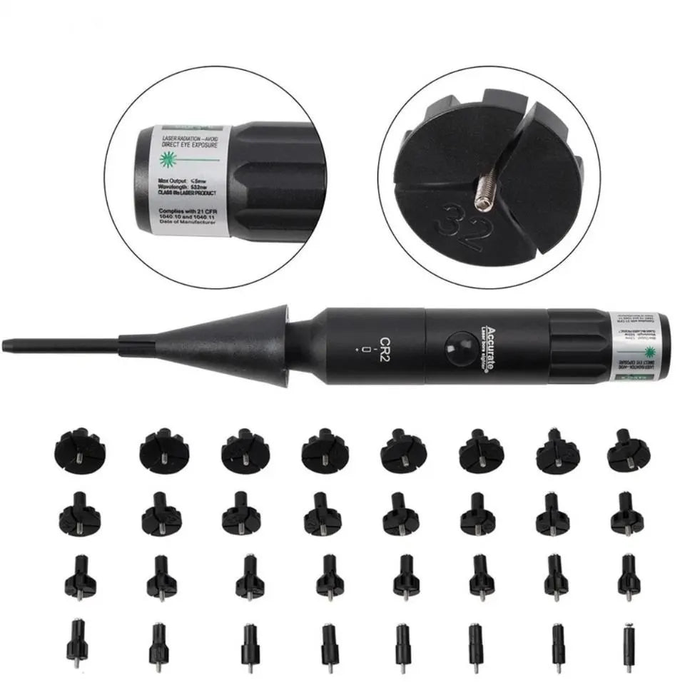 Professional Laser Bore Sight Kit Multiple Caliber Upgraded Green Bore Sighter. - Image 2