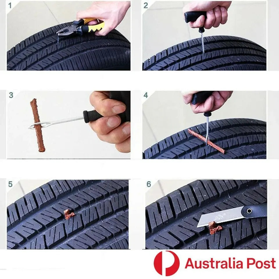 100PC Car Auto 4WD Tyre Tubeless Seal Plug Tire Puncture Repair Strings Strip - Image 6