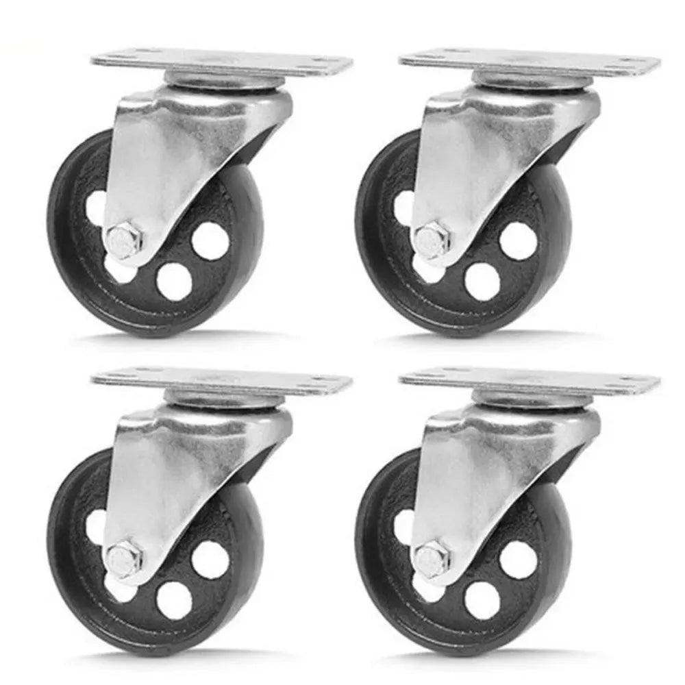 4x 2.8'' 70mm Heavy Duty Steel Castor Wheels Swivel Steel Caster Wheels 2000 Kg 8.5*3.5CM - Image 2