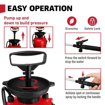 10L Garden Greens Pressure Sprayer Multi-Purpose Pressure Sprayer Farm Pesticide - Image 5