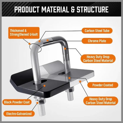 Anti-Rattle Stabilizer Hitch Tightener Bracket Tongue Tow Bar Caravan Trailer - Image 3