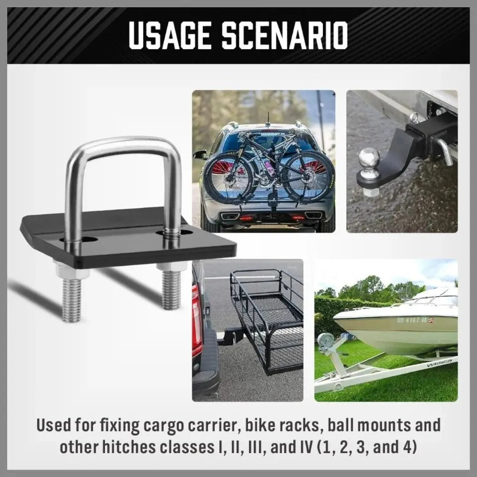 Anti-Rattle Stabilizer Hitch Tightener Bracket Tongue Tow Bar Caravan Trailer - Image 5