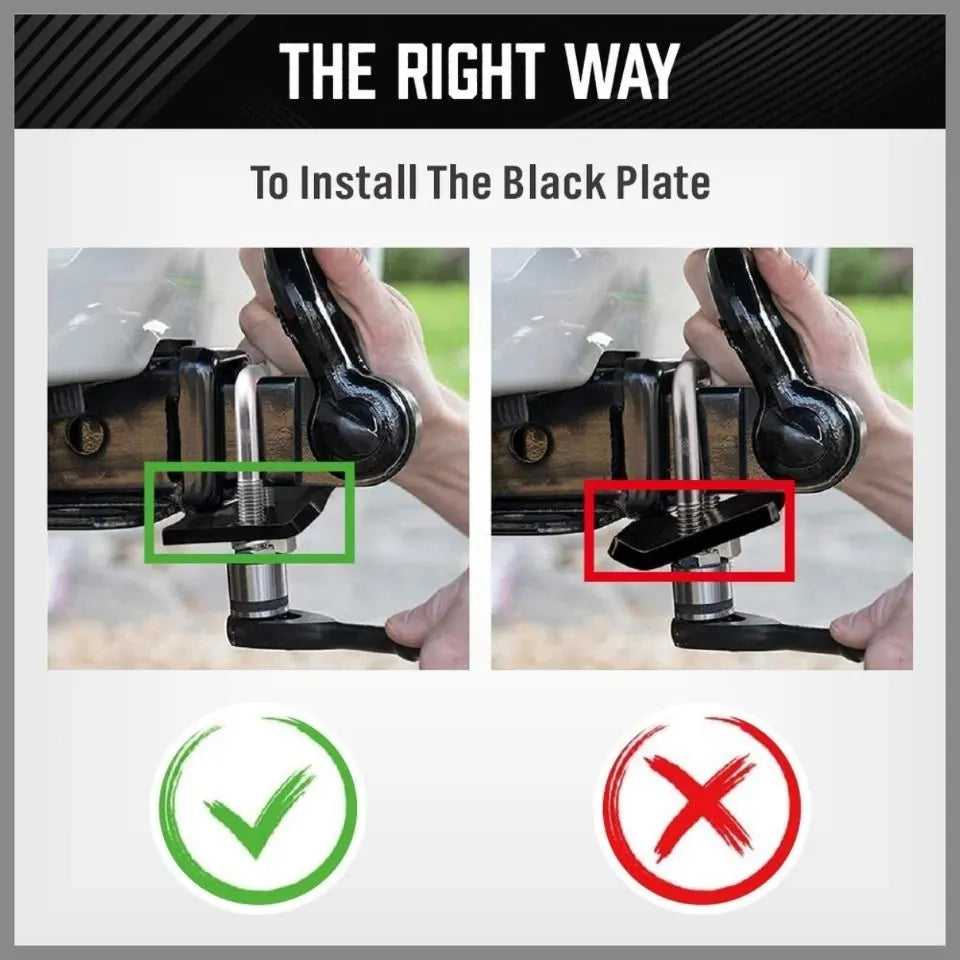 Anti-Rattle Stabilizer Hitch Tightener Bracket Tongue Tow Bar Caravan Trailer - Image 7