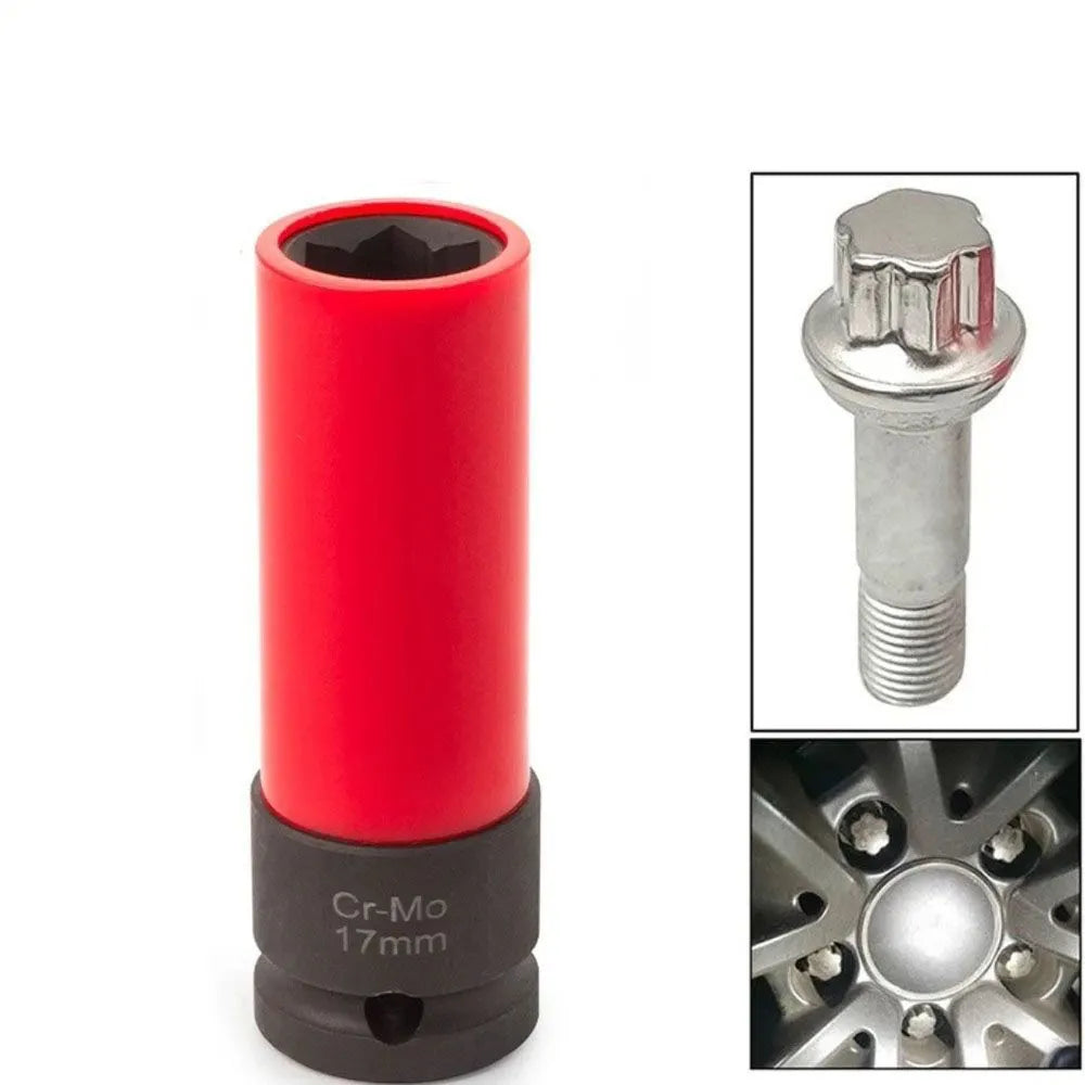 17/21MM Flower Profile Wheel Lug Deep Socket Mercedes-Benz Convex Head Remover - Image 7