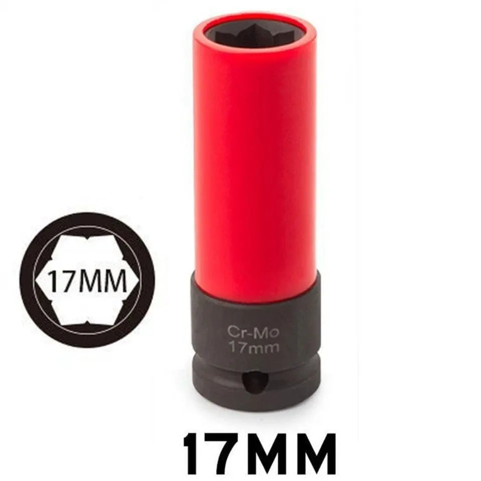 17MM Flower Profile Wheel Lug Deep Socket Mercedes-Benz Convex Head Remover - Image 2