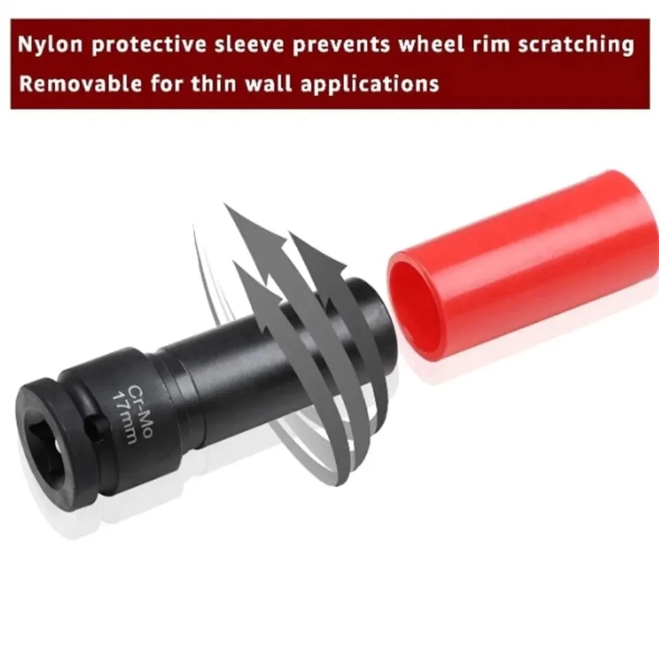 17MM Flower Profile Wheel Lug Deep Socket Mercedes-Benz Convex Head Remover - Image 4