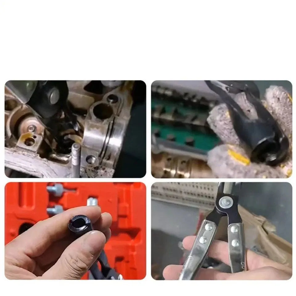 11PC Valve Stem Seal Pliers Remover Installer Cylinder Oil Seal Automotive Tool - Image 5