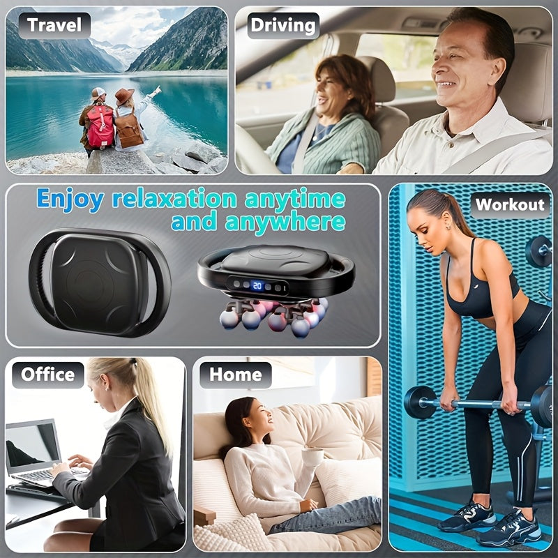 9 Massage Modes 30 Intensity Levels High Power Deep Tissue Massager Muscle Awakening Relaxation and Recovery Portable Muscle Gun for Fitness - Image 4