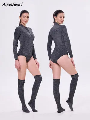 2MM jellyfish suit diving wet clothes jellyfish suit snorkeling swimsuit super elastic skin-friendly 2-piece jumpsuit+stockings