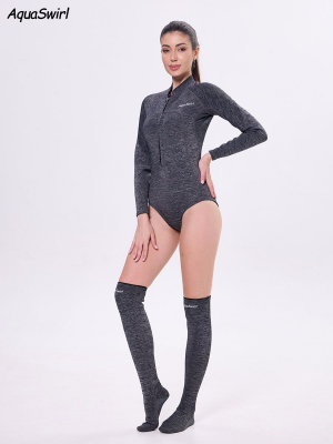2MM jellyfish suit diving wet clothes jellyfish suit snorkeling swimsuit super elastic skin-friendly 2-piece jumpsuit+stockings - Image 2