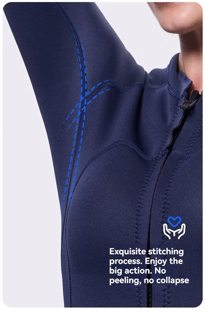 2MM jellyfish suit diving wet clothes jellyfish suit snorkeling swimsuit super elastic skin-friendly 2-piece jumpsuit+stockings - Image 4