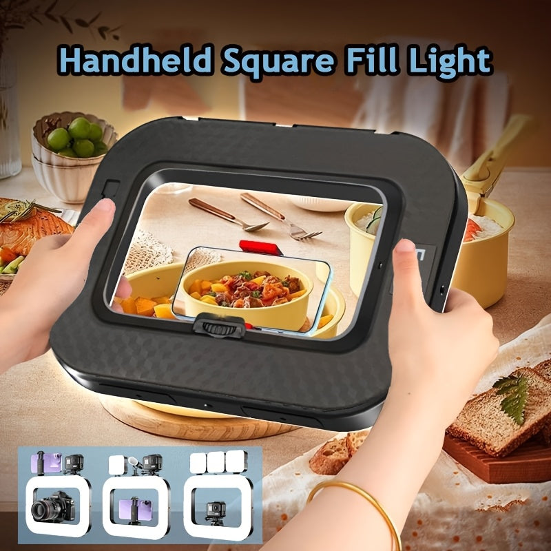 Smart Dual-Mode Fill Light｜One-Touch Color Temperature Switching + Stepless Dimming, Portable Ring Light with Soft Glow for Multi-Scenario Live Shooting - Image 5