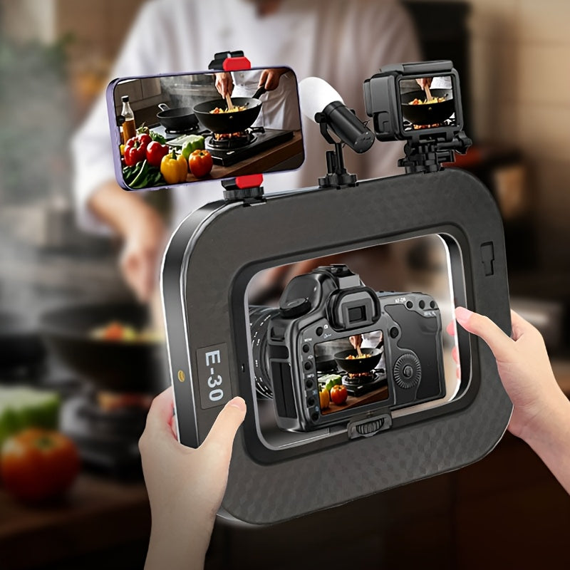 Smart Dual-Mode Fill Light｜One-Touch Color Temperature Switching + Stepless Dimming, Portable Ring Light with Soft Glow for Multi-Scenario Live Shooting - Image 7