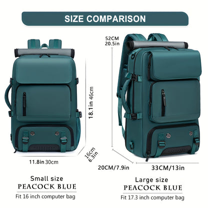 18.1-inch Easy-Travel Bag (46×30×16 cm): Four carrying modes in one bag, with independent shoe compartment and freely switchable hidden shoulder straps.(BLACK) - Image 4