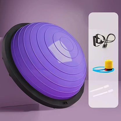 Hemisphere Trainer – Portable Inflatable Balance Trainer, specifically designed for core training, yoga, rehabilitation, and Pilates, equipped with a stable base. Suitable for home gyms, fitness centers, and physical conditioning.（BLUE） - Image 8
