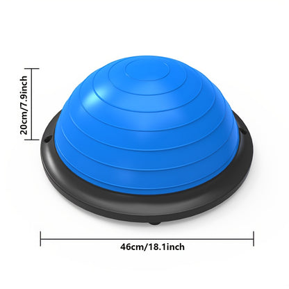 Hemisphere Trainer – Portable Inflatable Balance Trainer, specifically designed for core training, yoga, rehabilitation, and Pilates, equipped with a stable base. Suitable for home gyms, fitness centers, and physical conditioning.（GREY） - Image 4