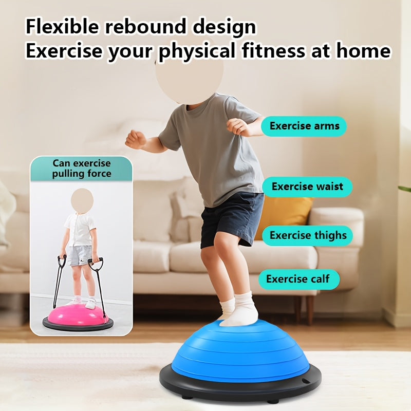 Hemisphere Trainer – Portable Inflatable Balance Trainer, specifically designed for core training, yoga, rehabilitation, and Pilates, equipped with a stable base. Suitable for home gyms, fitness centers, and physical conditioning.（PURPLE） - Image 5