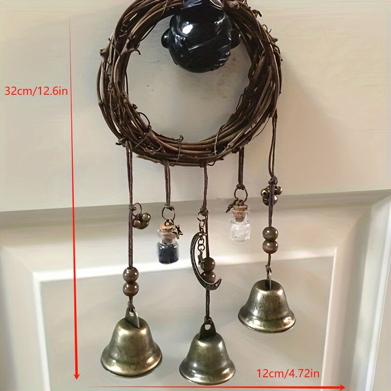 Bell Door Handle Protector Pendant, Vine-style Wind Chime, Witch Prayer Crystal Wind Chime, Home Decor - Image 5