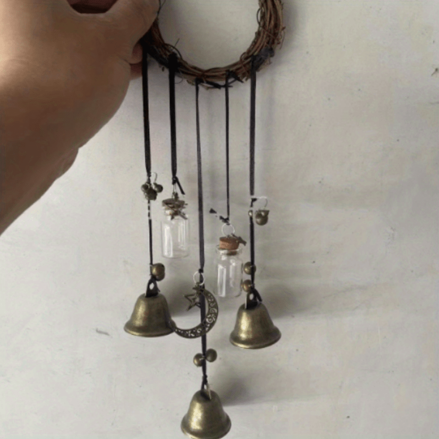 Bell Door Handle Protector Pendant, Vine-style Wind Chime, Witch Prayer Crystal Wind Chime, Home Decor - Image 8
