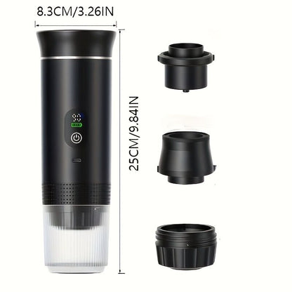 BALCK Upgraded Portable Coffee Maker with Temperature and Power Display, USB-C Charging, Self-Heating & Cold Brew Functions, Compatible with Coffee Capsules/Ground Coffee. Perfect Espresso Machine for Home, Office,  - Image 8