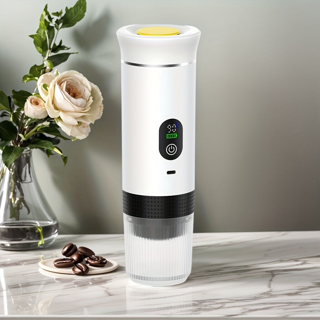 (grey )Upgraded Portable Coffee Maker with Temperature and Power Display, USB-C Charging, Self-Heating & Cold Brew Functions, Compatible with Coffee Capsules/Ground Coffee. Perfect Espresso Machine for Home, Office, Travel, RV, and Camping. Ideal for Offi - Image 8