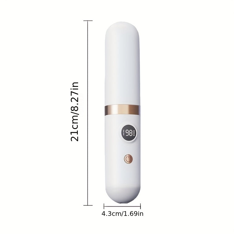 New Portable Hair Straightening Comb, USB rechargeable, 4000mAh battery, includes charging dock. Intelligent digital temperature control, dual use for straightening and curling, long-lasting hold without damaging hair, BLACK - Image 9