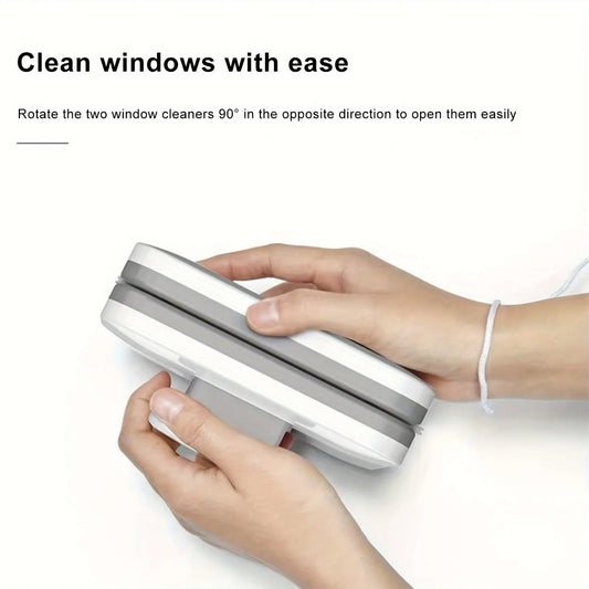 "Turn & Clean: The 90° Rotating Window Cleaner That Does Both Sides at Once!"