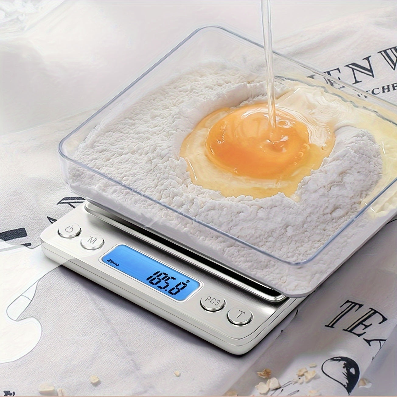 Food Scale, Kitchen Scale — Digital Weight Display in Grams and Ounces, High-Precision Electronic Scale.3000G/0.1G - Image 2