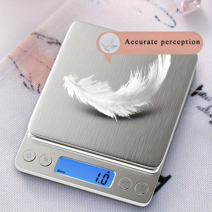 Food Scale, Kitchen Scale — Digital Weight Display in Grams and Ounces, High-Precision Electronic Scale.3000G/0.1G - Image 4