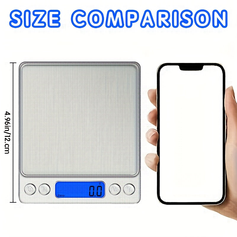 Food Scale, Kitchen Scale — Digital Weight Display in Grams and Ounces, High-Precision Electronic Scale.3000G/0.1G - Image 5