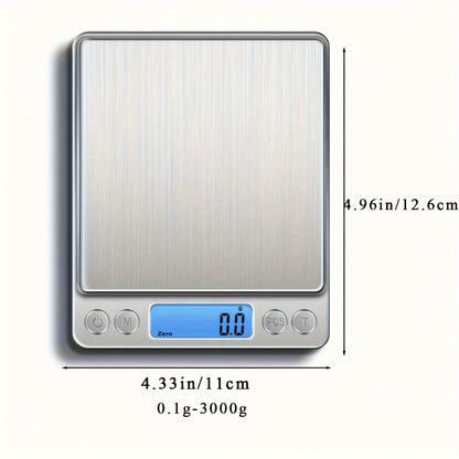 Food Scale, Kitchen Scale — Digital Weight Display in Grams and Ounces, High-Precision Electronic Scale.3000G/0.1G - Image 8