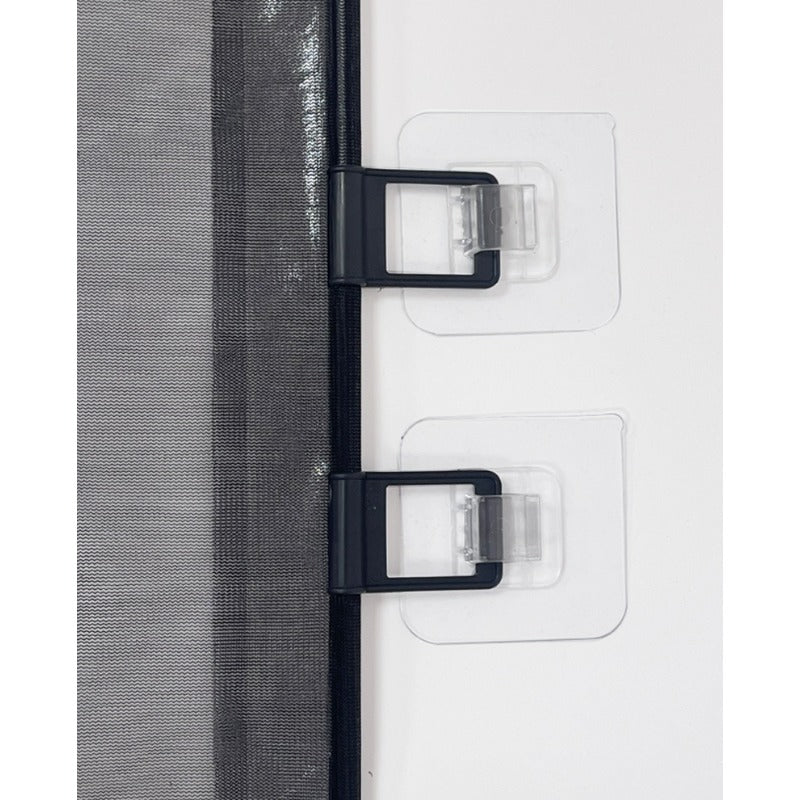 Expandable Pet Fence, made of PVC mesh material, easy to install, suitable for small dogs, cats, and various pets. No-drilling design effectively prevents pets from escaping, making it an ideal choice for stairs, corridors, and doorways.  （BLACK） - Image 5