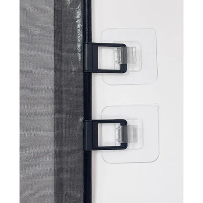 Expandable Pet Fence, made of PVC mesh material, easy to install, suitable for small dogs, cats, and various pets. No-drilling design effectively prevents pets from escaping, making it an ideal choice for stairs, corridors, and doorways.  （BLACK） - Image 5