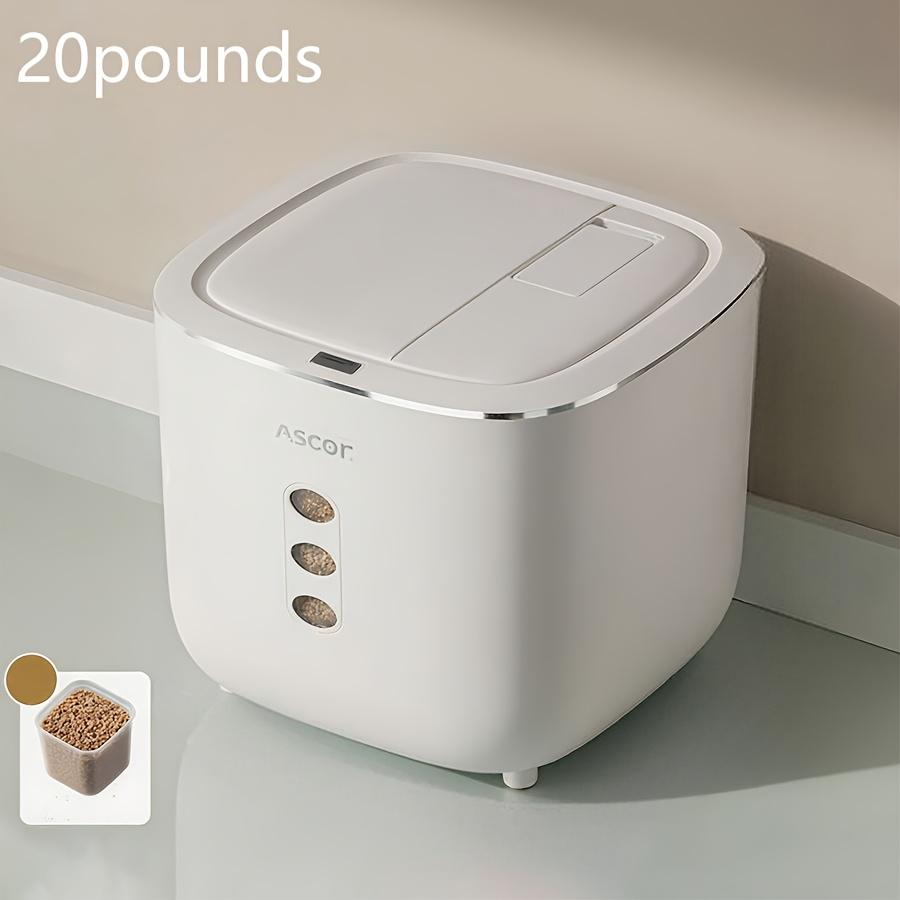 10LB Sealed Pet Food Storage Container | Heavy-Duty Square PP Dispenser with Flip Lid, Easy to Clean, Suitable for Kitchen Pantry - Image 8