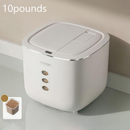 20LB Sealed Pet Food Storage Container | Heavy-Duty Square PP Dispenser with Flip Lid, Easy to Clean, Suitable for Kitchen Pantry - Image 8