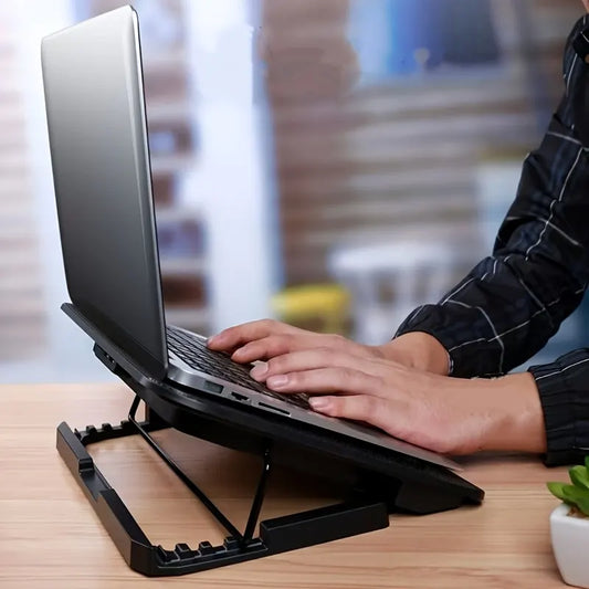**Fully Compatible Laptop Stand｜Dual-Fan Cooling + Ergonomic Angle Adjustment, All-in-One Portable Design for Work, Gaming, and Entertainment** - Image 5