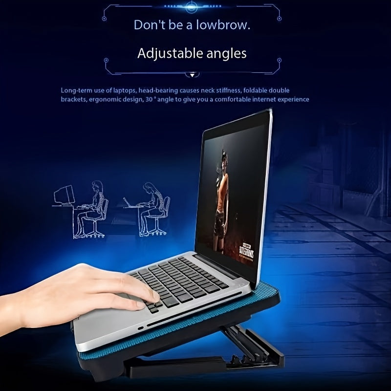 **Fully Compatible Laptop Stand｜Dual-Fan Cooling + Ergonomic Angle Adjustment, All-in-One Portable Design for Work, Gaming, and Entertainment** - Image 7