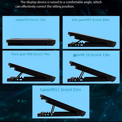 **Fully Compatible Laptop Stand｜Dual-Fan Cooling + Ergonomic Angle Adjustment, All-in-One Portable Design for Work, Gaming, and Entertainment** - Image 9