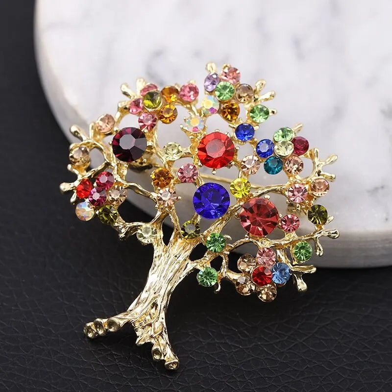 "Everlasting Growth" Tree Crystal Brooch: Carving Eternal Life with Sparkling Branches, Infusing Daily Wear with the Poetic Guarding Power of Nature - Image 5