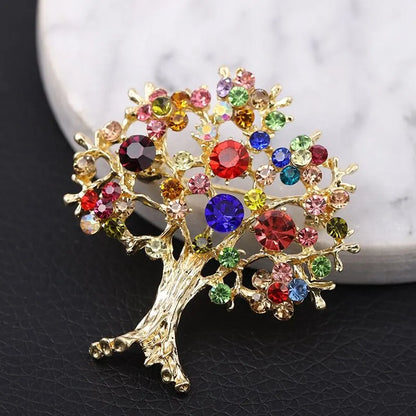 "Everlasting Growth" Tree Crystal Brooch: Carving Eternal Life with Sparkling Branches, Infusing Daily Wear with the Poetic Guarding Power of Nature - Image 5