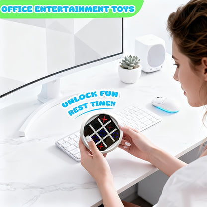 4-in-1 Electronic Tic Tac Toe Game: AI Battle, Two-Player Mode, Memory & Speed Challenge | Handheld Portable Game Console, Suitable for Both Kids and Adults (Batteries Not Included)（green） - Image 7