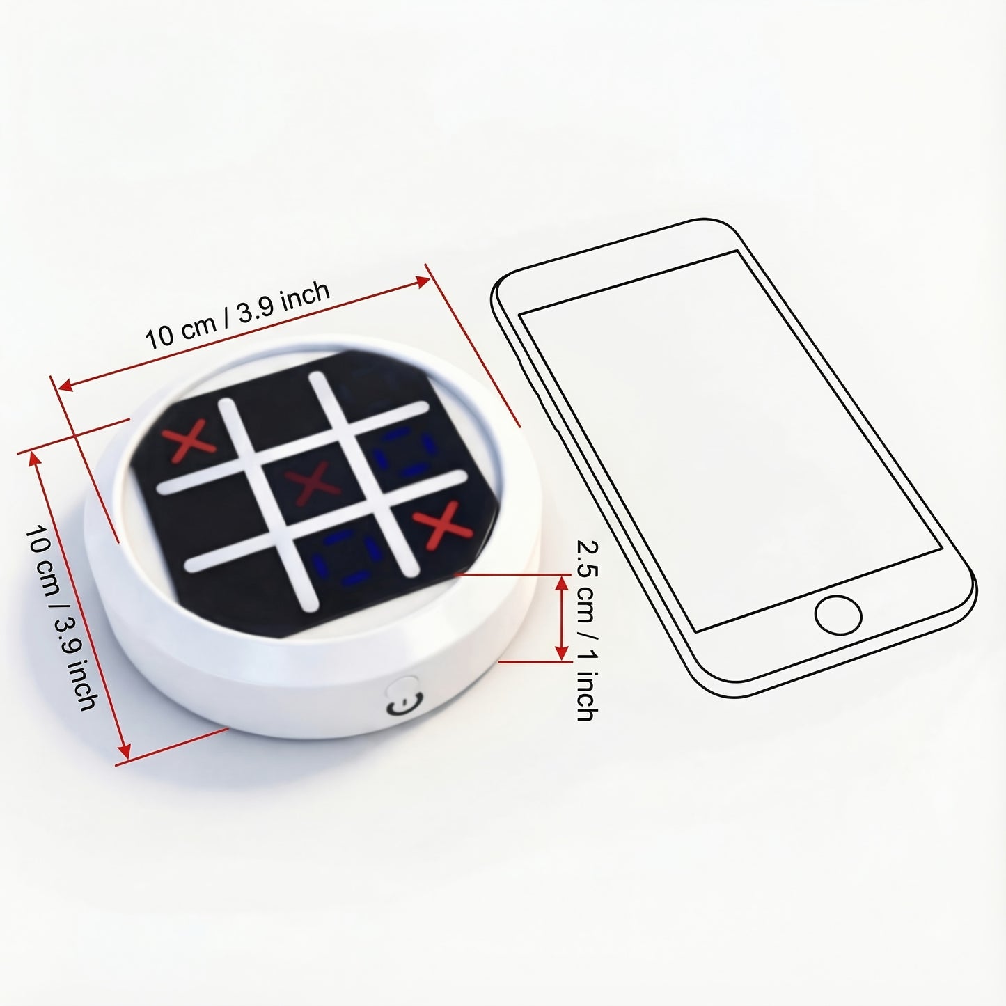 4-in-1 Electronic Tic Tac Toe Game: AI Battle, Two-Player Mode, Memory & Speed Challenge | Handheld Portable Game Console, Suitable for Both Kids and Adults (Batteries Not Included)（green） - Image 9
