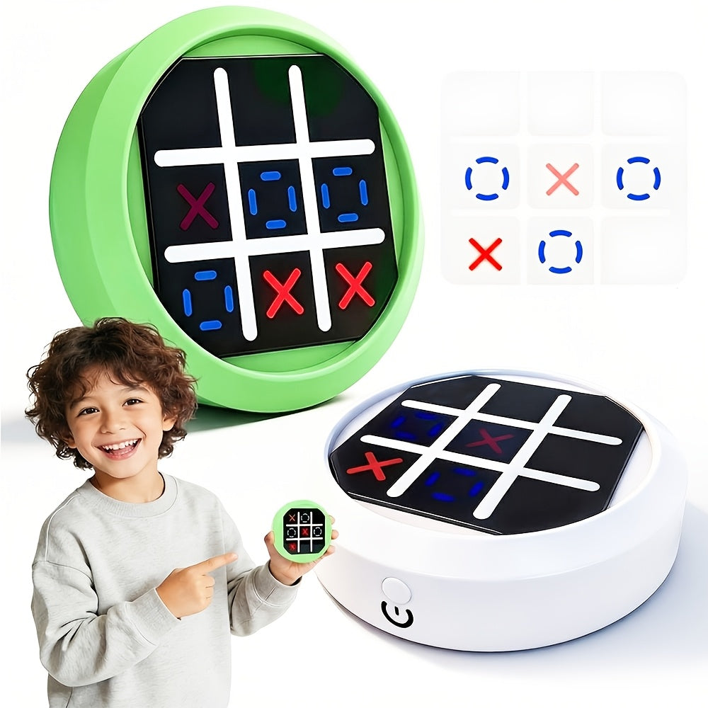 4-in-1 Electronic Tic Tac Toe Game: AI Battle, Two-Player Mode, Memory & Speed Challenge | Handheld Portable Game Console, Suitable for Both Kids and Adults (Batteries Not Included)（WHITE） - Image 8