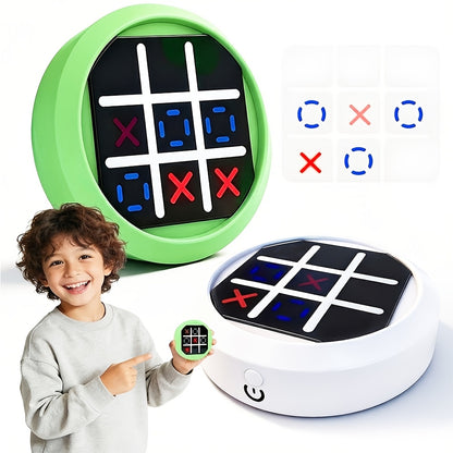 4-in-1 Electronic Tic Tac Toe Game: AI Battle, Two-Player Mode, Memory & Speed Challenge | Handheld Portable Game Console, Suitable for Both Kids and Adults (Batteries Not Included)（WHITE） - Image 8