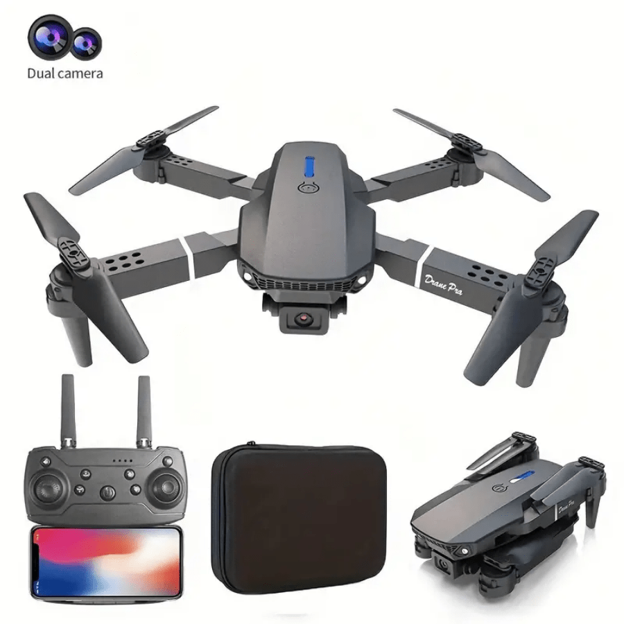 **E88 PRO All-in-One Gesture-Controlled Aerial Drone | Dual Adjustable HD Cameras + 3-Speed Wind Resistance + Touch-Free Operation, Smart Tracking with One-Click Editing, Perfect for Beginners and Outdoor Creativity** - Image 5