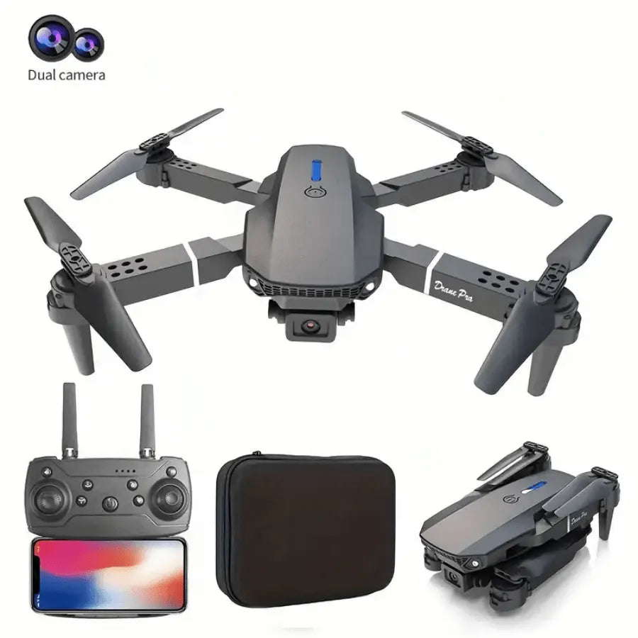 **E88 PRO All-in-One Gesture-Controlled Aerial Drone | Dual Adjustable HD Cameras + 3-Speed Wind Resistance + Touch-Free Operation, Smart Tracking with One-Click Editing, Perfect for Beginners and Outdoor Creativity** - Image 5