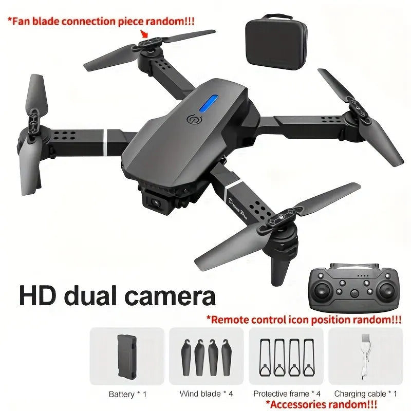**E88 PRO All-in-One Gesture-Controlled Aerial Drone | Dual Adjustable HD Cameras + 3-Speed Wind Resistance + Touch-Free Operation, Smart Tracking with One-Click Editing, Perfect for Beginners and Outdoor Creativity** - Image 6