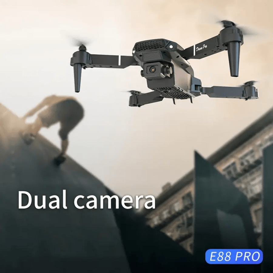 **E88 PRO All-in-One Gesture-Controlled Aerial Drone | Dual Adjustable HD Cameras + 3-Speed Wind Resistance + Touch-Free Operation, Smart Tracking with One-Click Editing, Perfect for Beginners and Outdoor Creativity** - Image 8