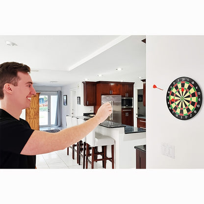 17-inch Red and Green Magnetic Dartboard, 40.5 cm in Diameter, Includes 12 Strong Magnetic Darts and Damage-Free Hooks, Safe and Portable for Both Entertainment and Competition. - Image 5