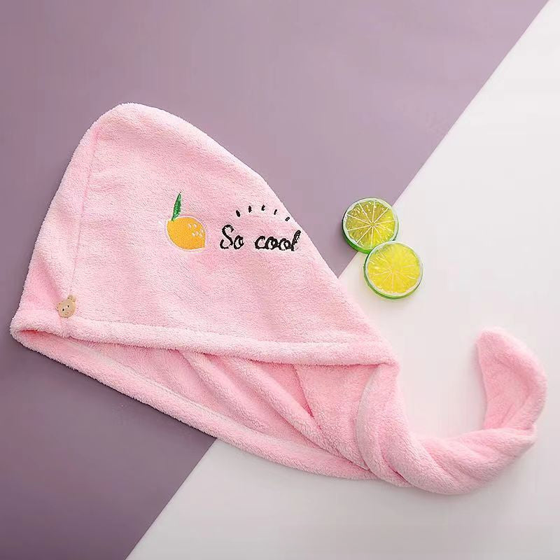 Ladies' Soft Quick-Dry Shower Cap Towel - Delicate Embroidery, Essential for a Refreshing Bath（light blue） - Image 9